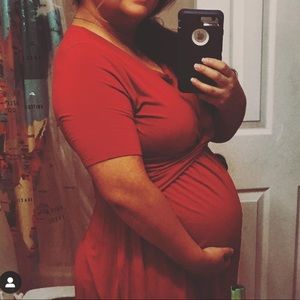 Isabel Maternity Burgundy Dress XL